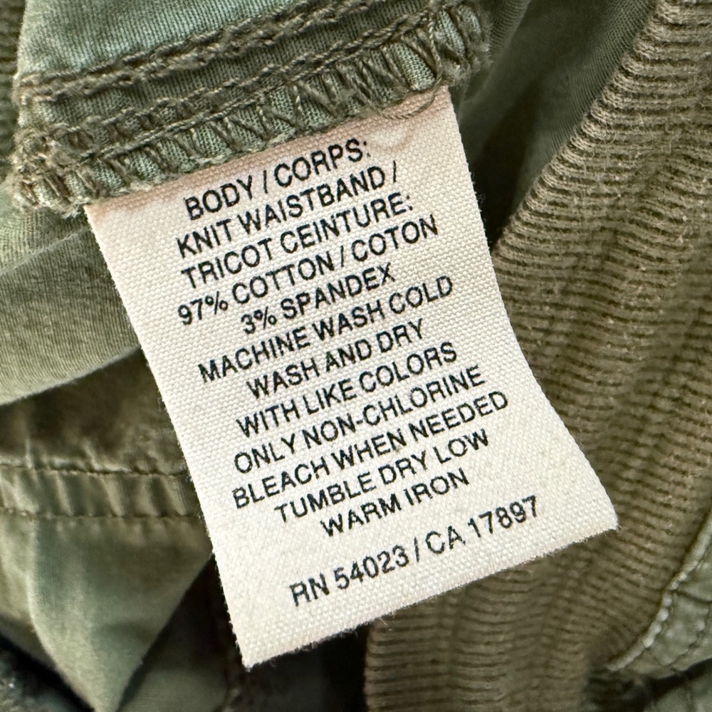 Old Navy Coast to Coast Mens Green Cargo Shorts Stretch Knit Waist‎ Size M - Picture 4 of 8